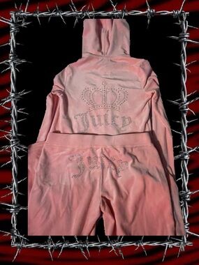 Pink Juicy Couture Velour Tracksuit